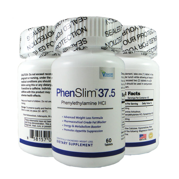 PhenSlim 37.5 - Natural Fat Burner and Appetite Suppressant